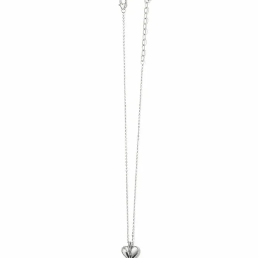 Brighton Precious Heart Petite Necklace Silver Hot