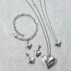 Brighton Precious Heart Petite Necklace Silver Hot