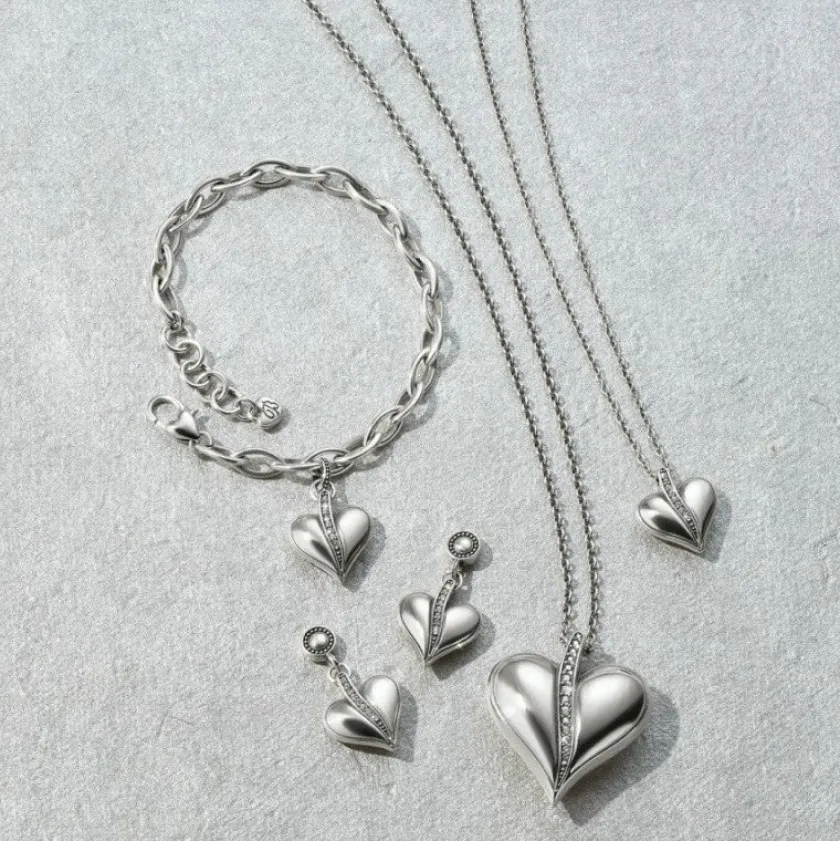 Brighton Precious Heart Petite Necklace Silver Hot