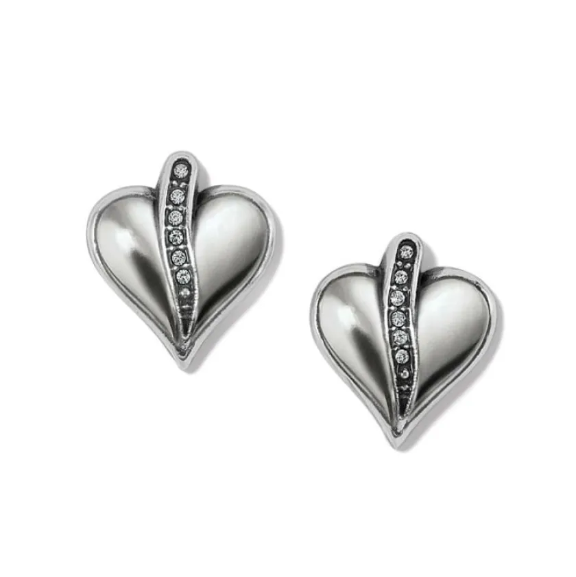 Brighton Precious Heart Post Earrings Silver Outlet