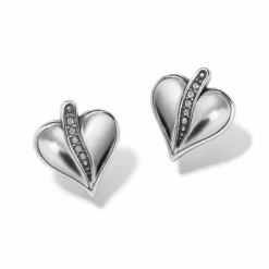 Brighton Precious Heart Post Earrings Silver Outlet