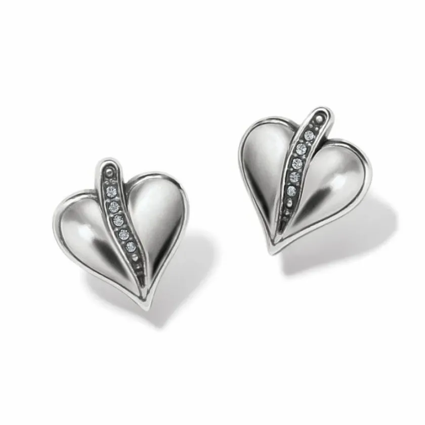 Brighton Precious Heart Post Earrings Silver Outlet