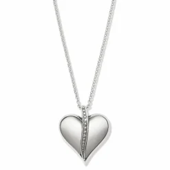 Brighton Precious Heart Two Tone Necklace Silver-Gold Discount