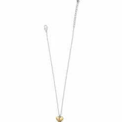 Brighton Precious Heart Two Tone Petite Necklace Silver-Gold Online