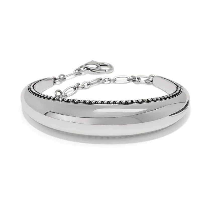 Brighton Pretty Tough Arch Bar Bracelet Silver New