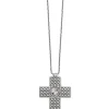 Brighton Pretty Tough Bold Cross Necklace Silver Best