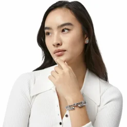 Brighton Pretty Tough Bold Petite Heart Bangle Silver Best