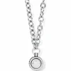 Brighton Pretty Tough Bold Stud Necklace Silver Fashion