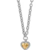 Brighton Pretty Tough Bold Two Tone Necklace Silver-Gold Outlet