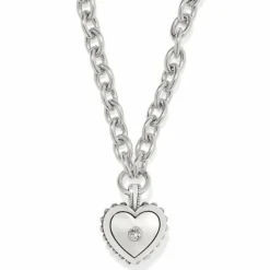 Brighton Pretty Tough Bold Two Tone Necklace Silver-Gold Outlet