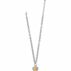 Brighton Pretty Tough Bold Two Tone Necklace Silver-Gold Outlet