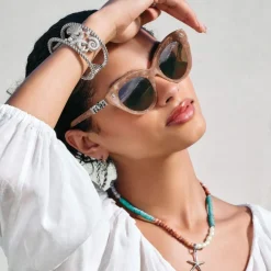 Brighton Pretty Tough Chain Sunglasses Cream Discount