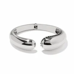Brighton Pretty Tough Droplet Hinged Bangle Silver New