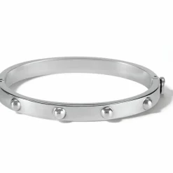 Brighton Pretty Tough Groove Hinged Bangle Silver Outlet