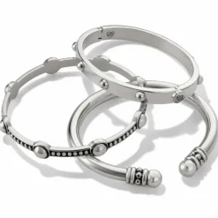 Brighton Pretty Tough Groove Hinged Bangle Silver Outlet