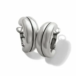 Brighton Pretty Tough Groove Leverback Hoop Earrings Silver Best