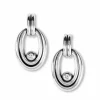 Brighton Pretty Tough Groove Post Drop Earrings Silver Outlet
