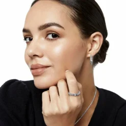 Brighton Pretty Tough Hoop Earrings Silver Fashion