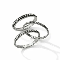 Brighton Pretty Tough Pierced Bangle Silver Hot
