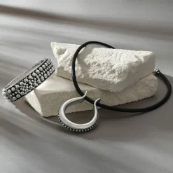 Brighton Pretty Tough Pierced Hinge Bangle Silver Clearance