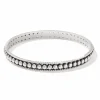 Brighton Pretty Tough Pierced Slim Bangle Silver Hot