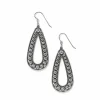 Brighton Pretty Tough Pierced Tear Drop Earrings Silver Sale
