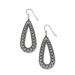 Brighton Pretty Tough Pierced Tear Drop Earrings Silver Sale