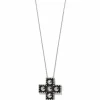 Brighton Pretty Tough Small Cross Necklace Silver Hot