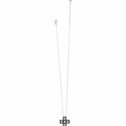 Brighton Pretty Tough Small Cross Necklace Silver Hot