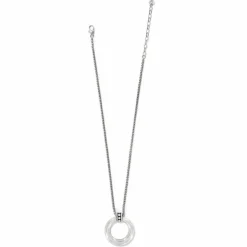 Brighton Pretty Tough Stud Large Circle Necklace Silver Sale