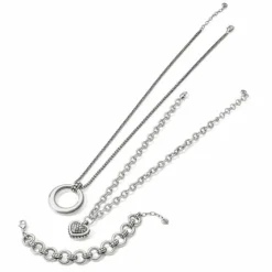 Brighton Pretty Tough Stud Link Bracelet Silver Outlet