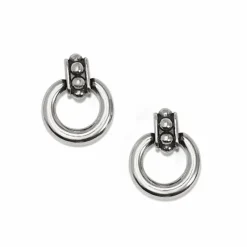 Brighton Pretty Tough Stud Petite Post Drop Earrings Silver Discount