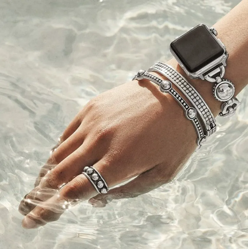 Brighton Pretty Tough Stud Ring Silver Fashion