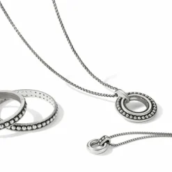 Brighton Pretty Tough Stud Ring Necklace Silver Outlet