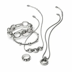Brighton Pretty Tough Stud Ring Necklace Silver Outlet