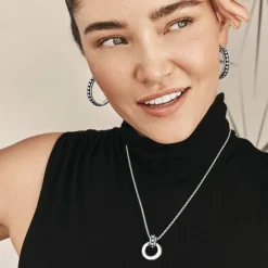 Brighton Pretty Tough Stud Ring Necklace Silver Outlet