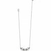 Brighton Pretty Tough Stud Trio Necklace Silver Outlet