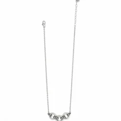 Brighton Pretty Tough Stud Trio Necklace Silver Outlet