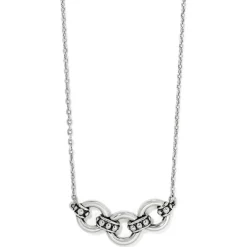 Brighton Pretty Tough Stud Trio Necklace Silver Outlet