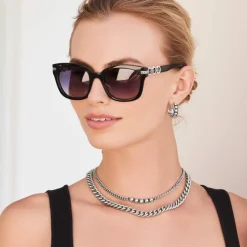 Brighton Pretty Tough Stud Trio Sunglasses Black Best