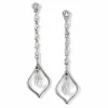 Brighton Prism light Diamond Petite Post Drop Earrings Silver New