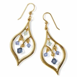 Brighton Prism Lights French Wire Earrings Gold-Blue Fashion