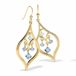 Brighton Prism Lights French Wire Earrings Gold-Blue Fashion