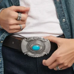 Brighton Raindance Belt Brown-Turquoise Online