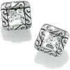 Brighton Regina Mini Post Earrings Silver Clearance