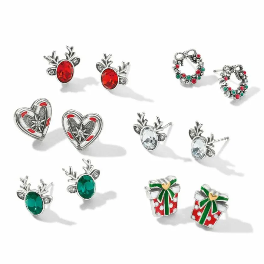 Brighton Reindeer Glitz Mini Post Earrings Fashion