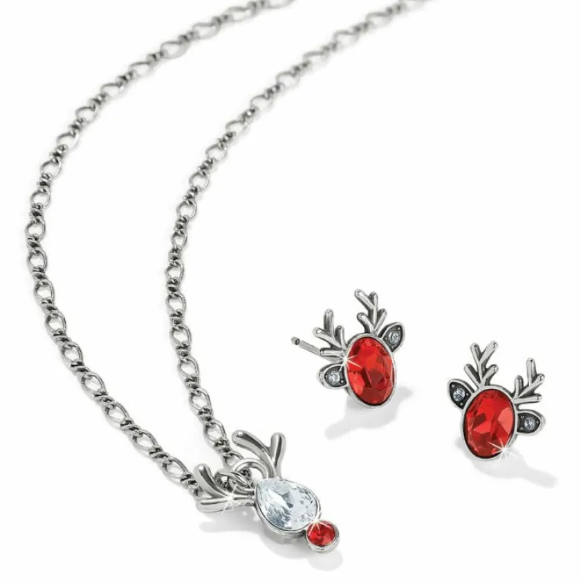 Brighton Reindeer Glitz Mini Post Earrings Fashion