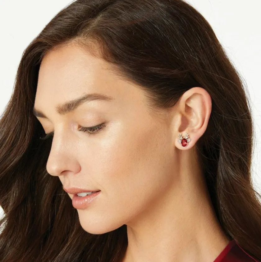 Brighton Reindeer Glitz Mini Post Earrings Fashion