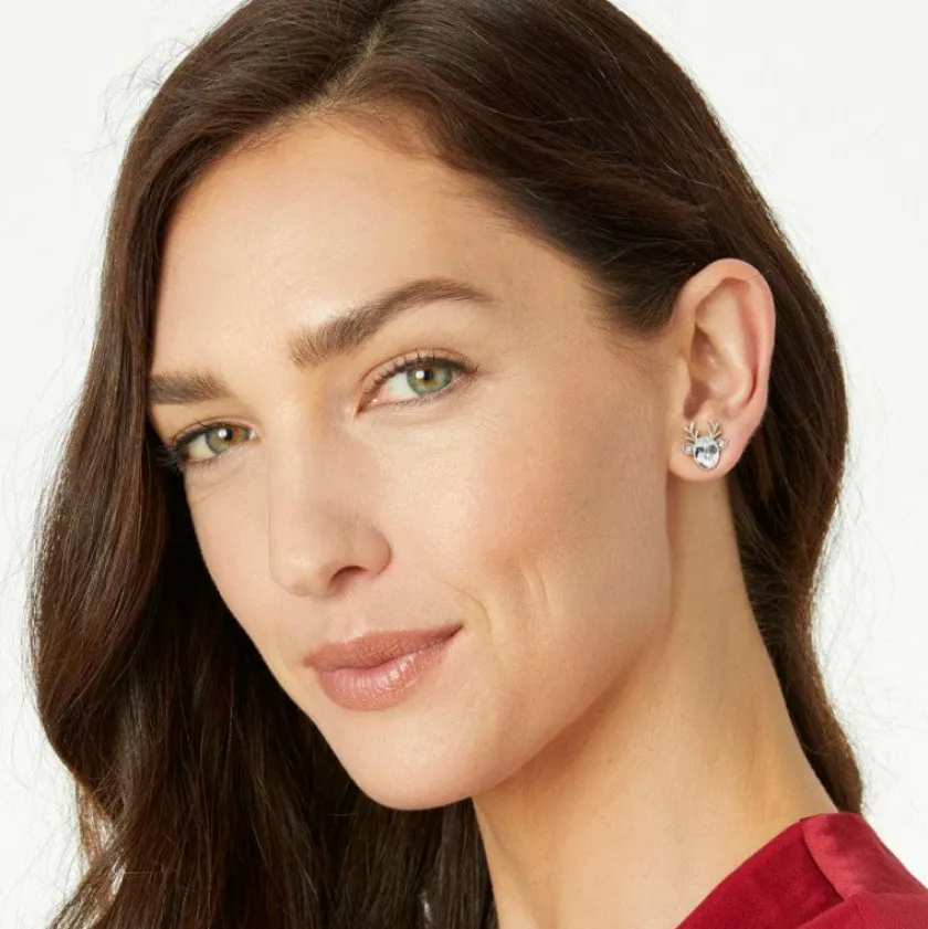 Brighton Reindeer Glitz Mini Post Earrings Fashion