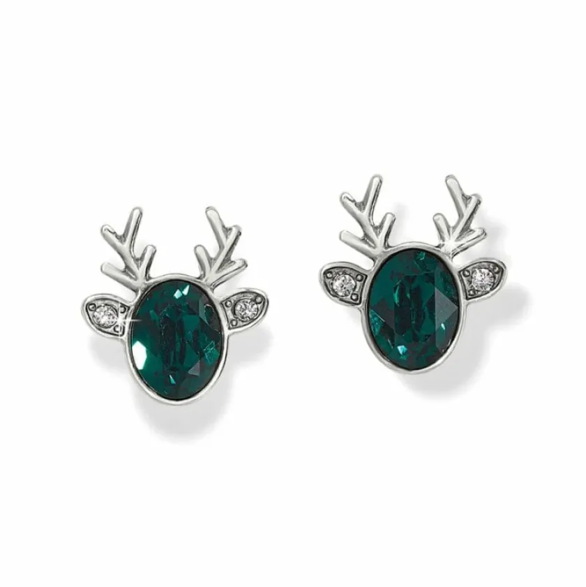 Brighton Reindeer Glitz Mini Post Earrings Fashion